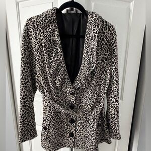 Fenn Wright Manson Leopard Print Blazer